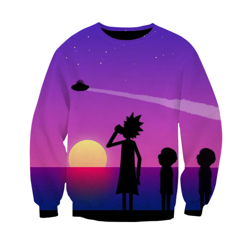 Рик и Морти Sweartshirt для мужчин женщин мужской s обувь мальчиков девочек Кофты