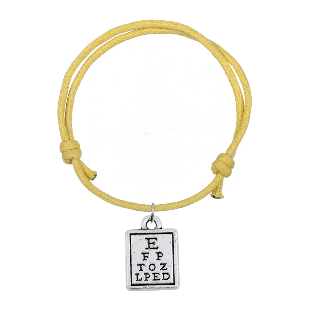 Teamer Регулируемый сообщение корейский Воск шнур Обёрточная Бумага Браслет