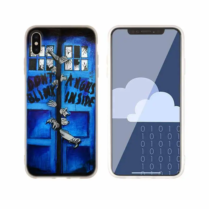 as the picture 08 Чехол для телефона s силиконовый мягкий чехол для iPhone 11 Pro X XS Max XR 6 6S 7 8 Plus 5 4S SE цветочный ТАРДИС с изображением ТАРДИСа из сериала «Доктор Кто» чехол - Цвет: as the picture 08