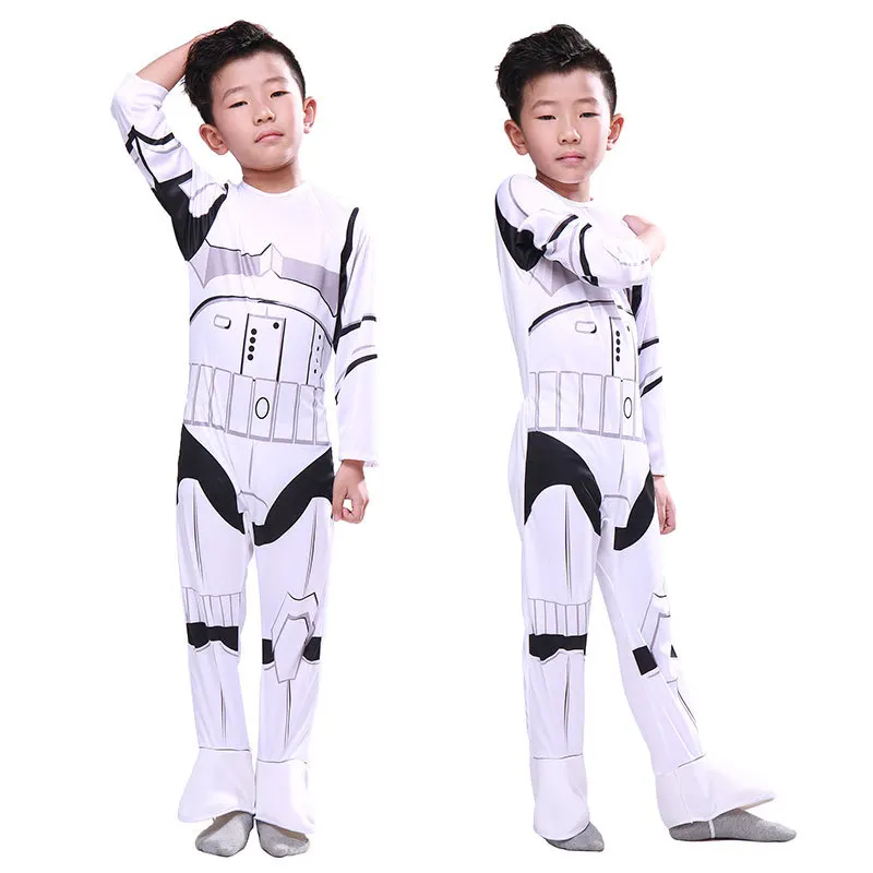 Фильм Звездные войны костюмы Imperial Stormtrooper Косплэй Хэллоуин костюм для мальчика