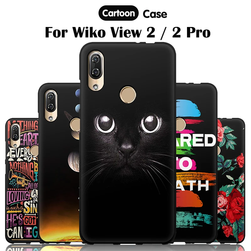JURCHEN чехол для телефона Wiko View 2 силиконовый милый мультяшный принт 3D Матовый