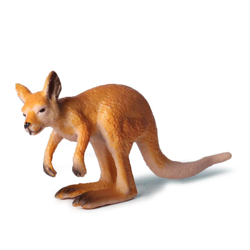 

3pcs/set Action&Toys Figure Wildlife Animal Kangaroo PVC Model Collectible Doll Figure Collection For Kid Children's Gift