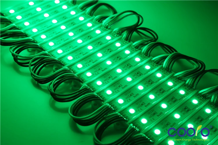 Водонепроницаемый светодиодный модуль 5050 20 шт./лот 3 светодиода 12 В|3 led module|led module