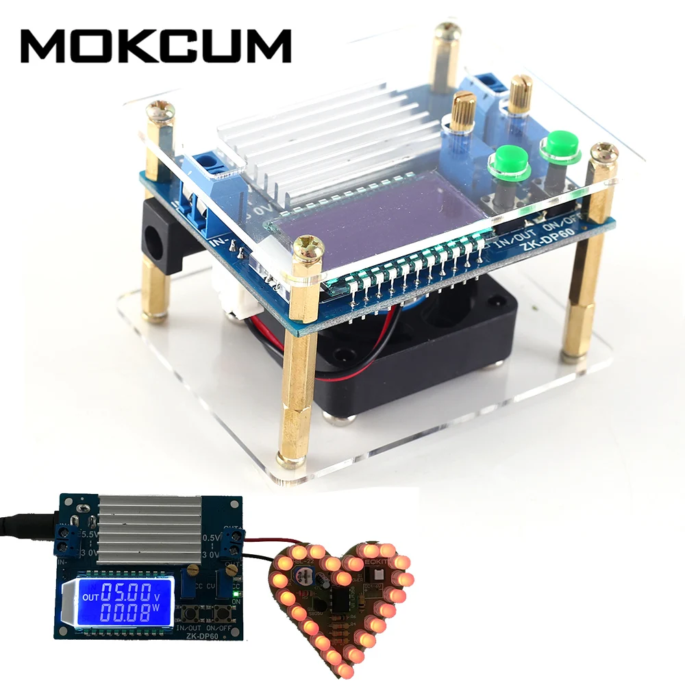 

DIY Adjustable Buck-Boost Power Supply Module 35W 4A 60W 6A LCD Display LED Constant Current Drive Module Support Solar Charging