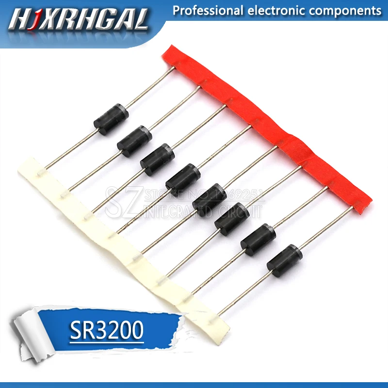 10 шт. SR3200 SB3200 3A 200V диод Шоттки hjxrhgal|Диоды| |