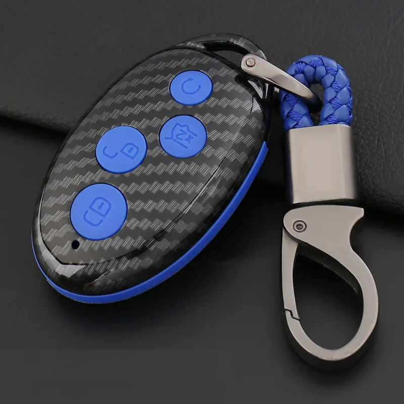Чехол для автомобильного ключа с 4 кнопками BYD Song Max DM Pro EV450 EV360 EV500 e5 450 S7 Smart Key Bag