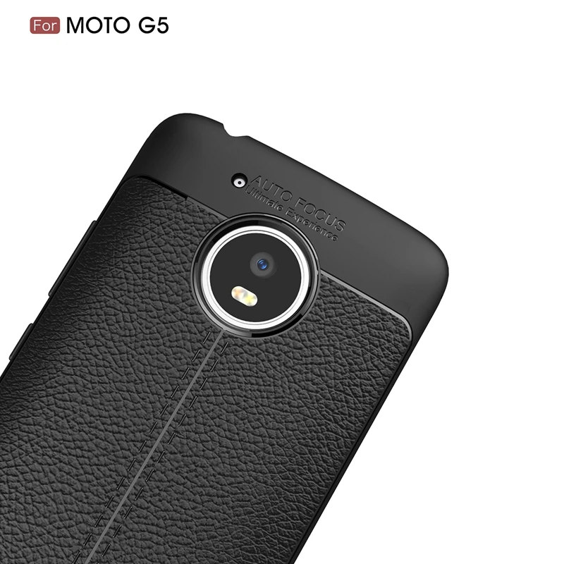 Mibioj Litchi Pattern Retro ShockProof Soft Silicon TPU Cover Case For Motorola Moto G5 Phone Shell Shkin Capa Funda |