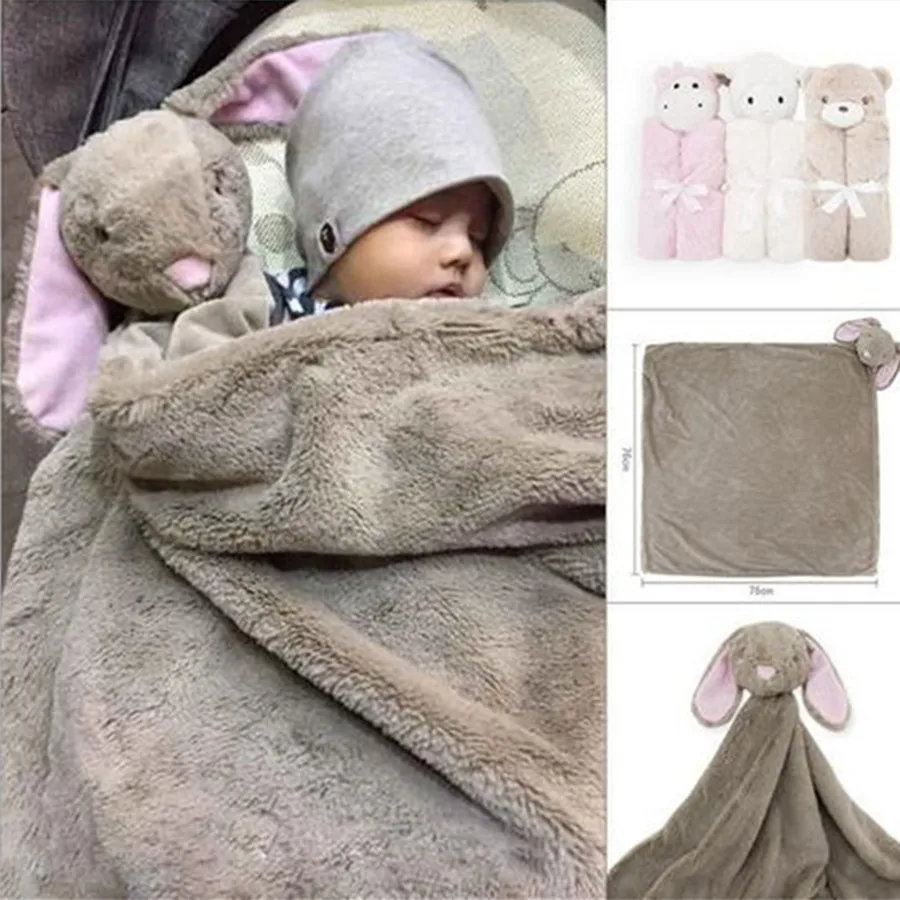 Детское бархатное одеяло в виде головы животного с кристаллами|baby sleep|baby sleeping