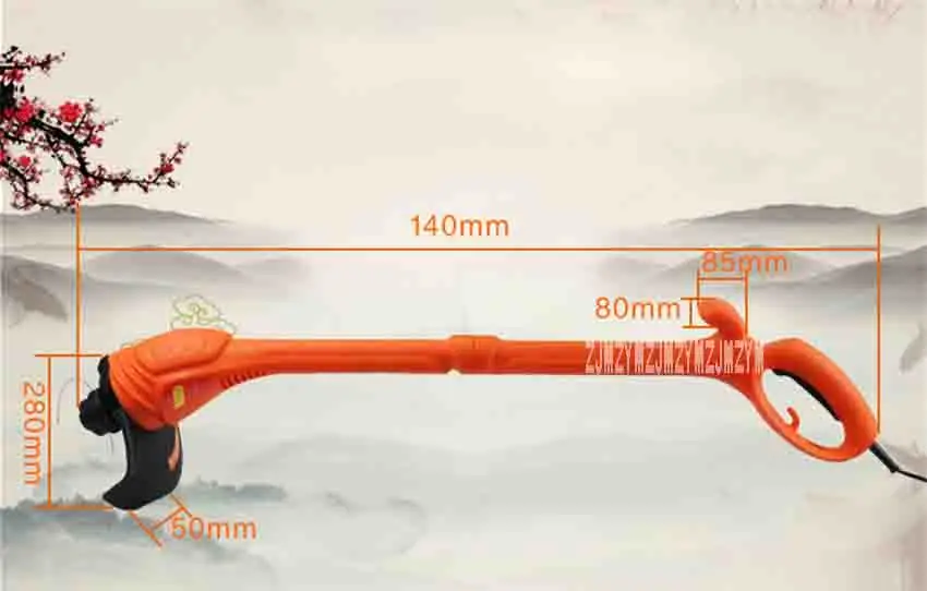 ZJMZYM RI-WT-0350-EXP газонокосилка электрическая Портативный Сад Двор инструменты для подрезки ветвей ручная газонокосилка, работающая на 350 W 220 v-50 Гц 11000r/мин