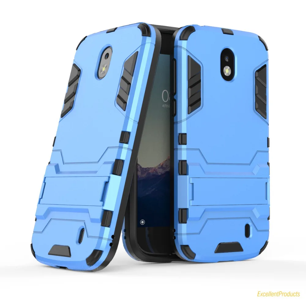 Для Nokia 1 Hybrid Броня телефон силиконовый чехол TPU + Жесткий ПК Чехлы для Капа