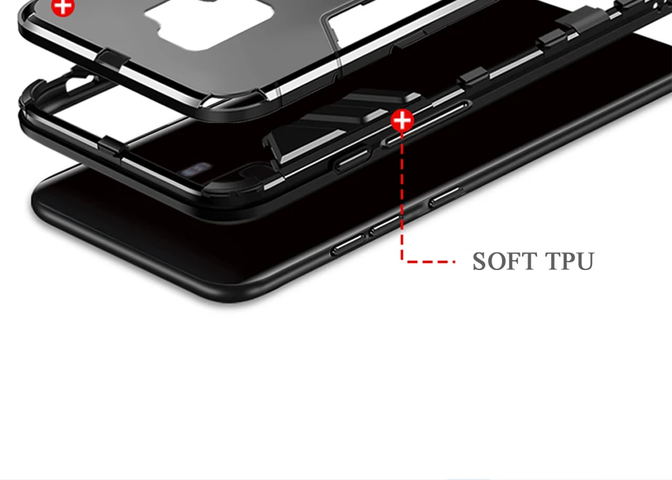 ITEUU Антидетонационная подставка держатель Броня чехол для samsung Galaxy S9 S9 Plus чехол противоударный чехол для samsung s9 s9plus