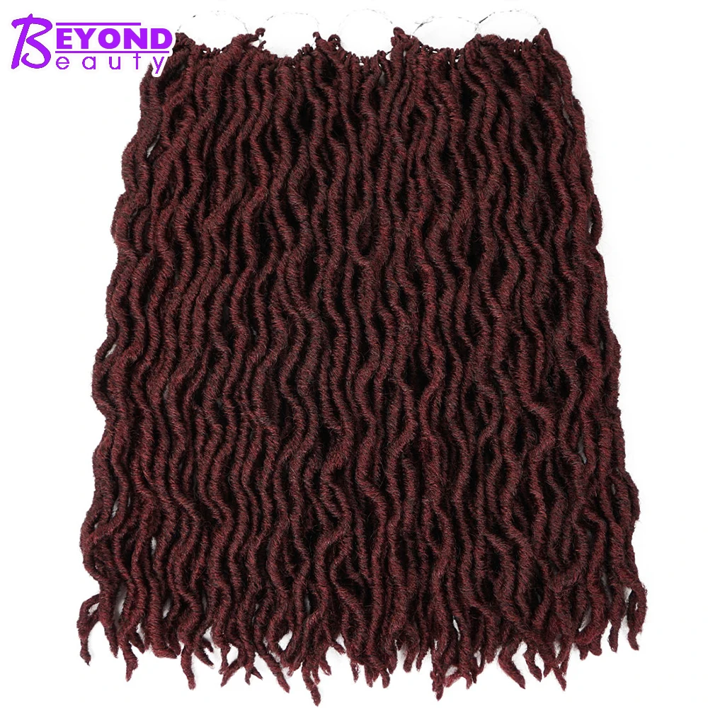 20 дюймов Faux Locs кудряшки Dread Locs Омбре плетение волос для наращивания синтетические косички для наращивания волос Locs