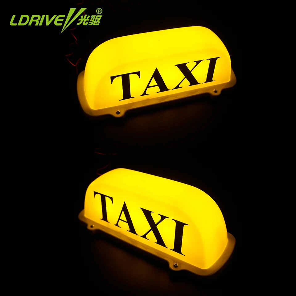 LDRIVE 12V значок такси светодиодный желтый магнит такси/Cab свет водонепроницаемый