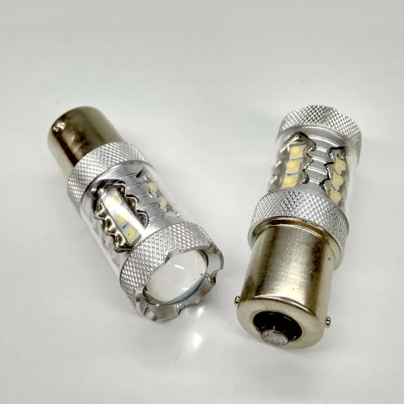 2 шт. супер яркий белый светодиод SMD 1156 Ba15s P21W 1156P 12V стоп-сигнал резервный задний