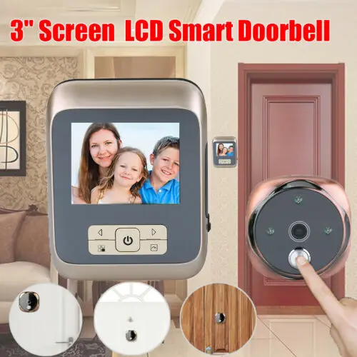 SF530 3〞LCD 120 ° цифровой смарт дверной звонок WIFI глазок двери глаз зритель с