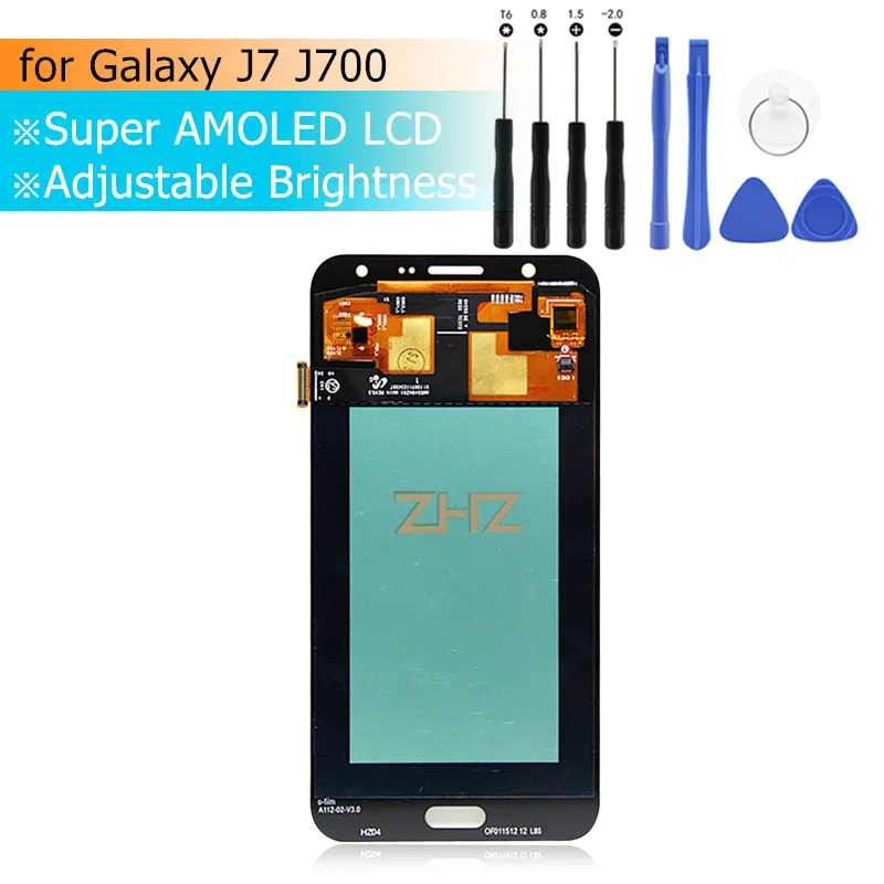 

For Samsung Galaxy J7 2015 LCD Display J700 J700F Touch Screen Digitizer Home Button Replacements J700M Display