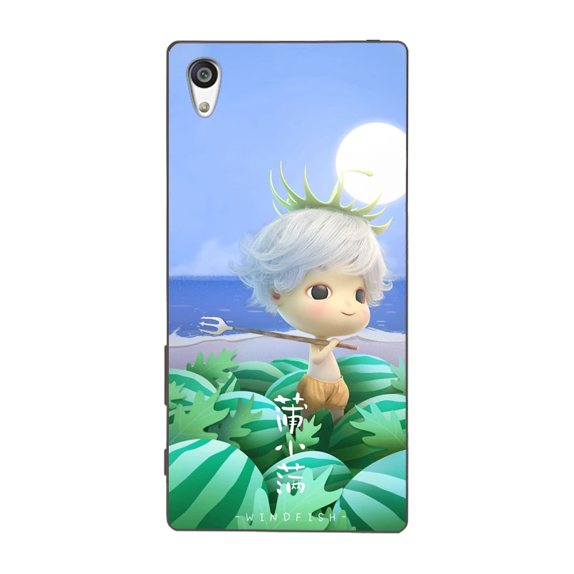 cute Sunshine boy boat travel Seed watermelon TPU soft case Cover For Sony Xperia E3 E5 M2 4 5 T3 X XA1 XZ Premium shell Coque |