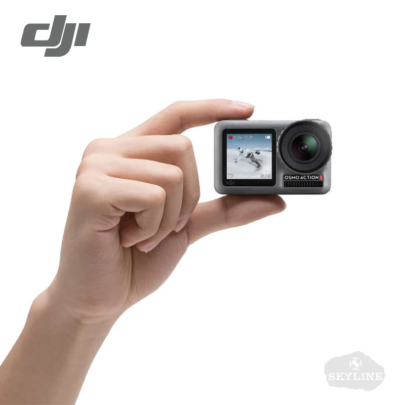DJI Osmo пульт дистанционного управления для спортивной Cameria двойные экраны 1/2 образования легкой пены. " CMOS 12MP 4K HDR видео 11 м Водонепроницаемый 8 xslow движения UHD качество RockSteady