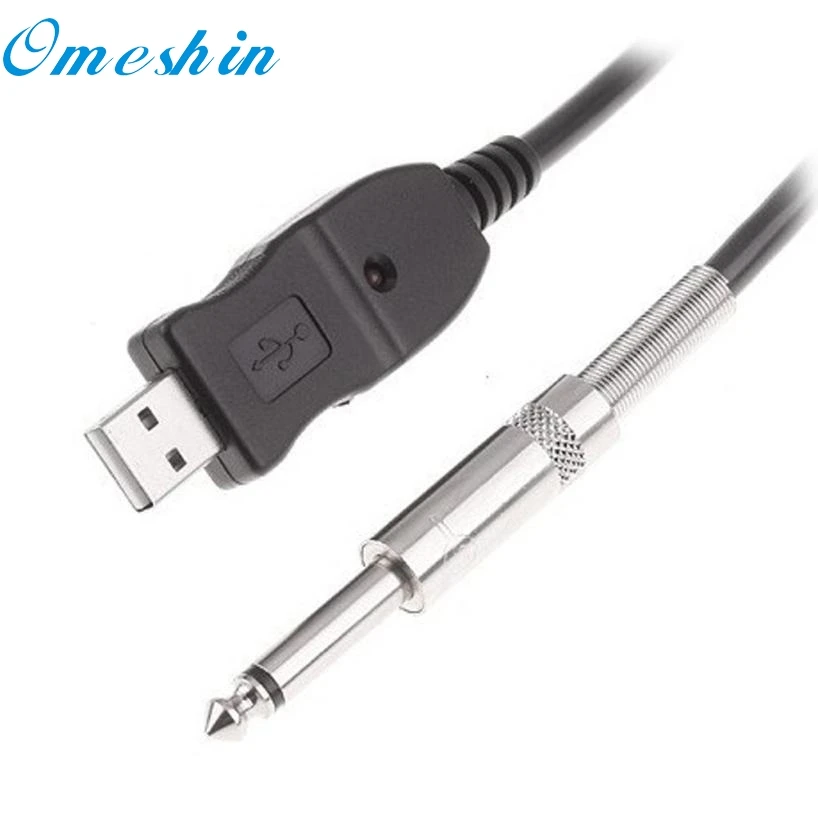 Usb линейный вход аудио USB Гитары линия кабель для передачи данных Интерфейс