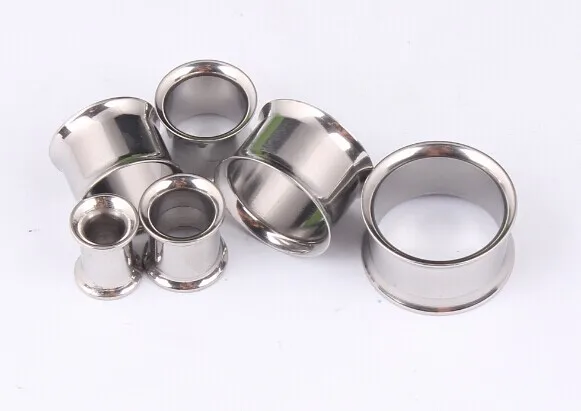 1 пара хирургические Нержавеющая сталь беруши Туннели для пирсинга штанга Ушная