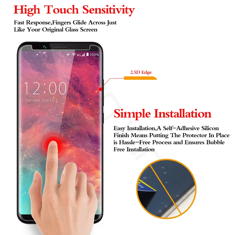 MCMEME для UMIDIGI S2 Pro закаленное стекло 9H 2.5D тонкая HD Прозрачная защитная пленка S 8 Lite