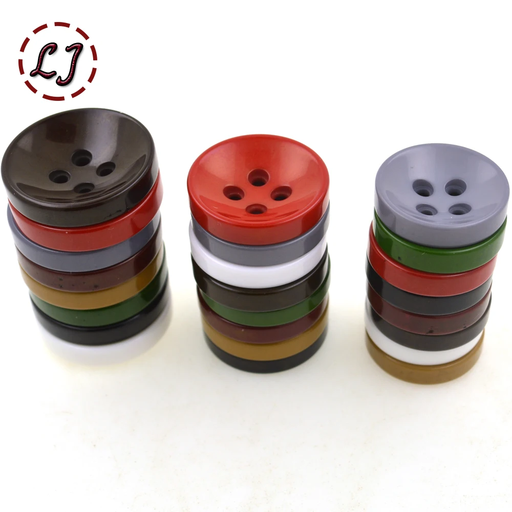 Пуговицы полимерные большого размера с четырьмя отверстиями 10 шт./лот|resin buttons|sewing