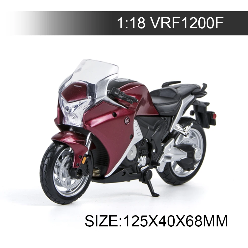 

Maisto 1:18 мотоцикл VRF 1200F красно-черные металлические Литые модели моторного велосипеда миниатюрная гоночная игрушка для коллекции подарков