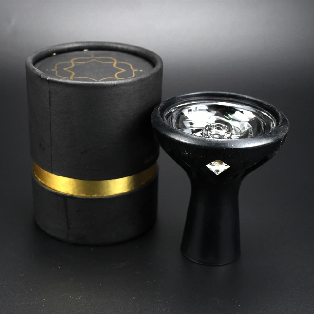 Стиль Shisha чаша с коробкой уголь держатель термоподставка силиконовые насадки для кальяна чаша Sheesha Narguile Прямая