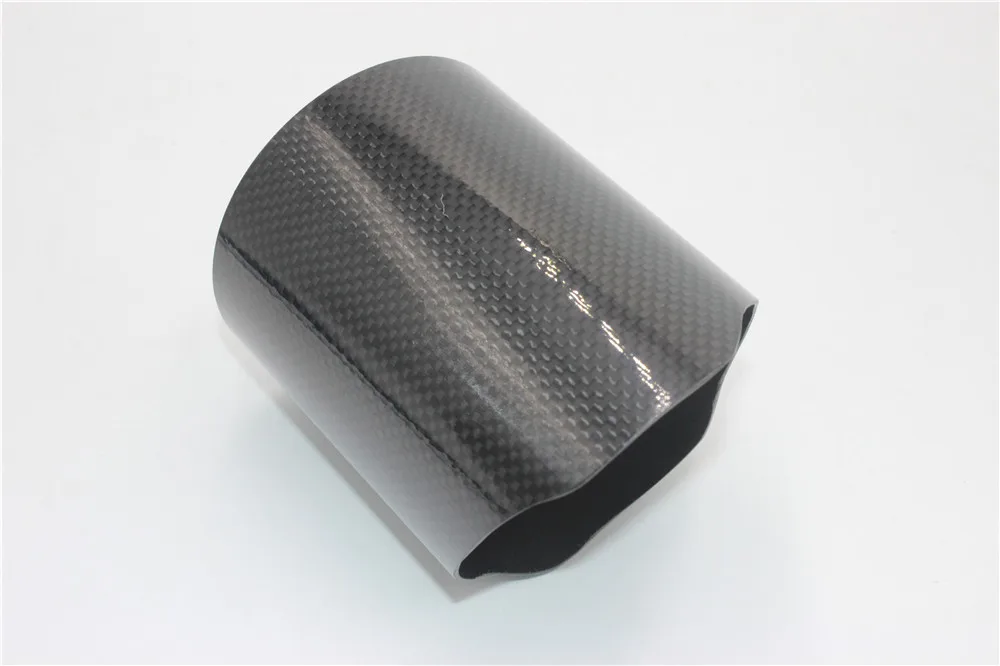 1 шт. Akrapovic глянцевая крышка трубы xhaust автомобильный универсальный глушитель выхлопной трубы Труба насадка на глушитель наконечник выхлопной трубы аксессуары - Цвет: 89MM Without Logo