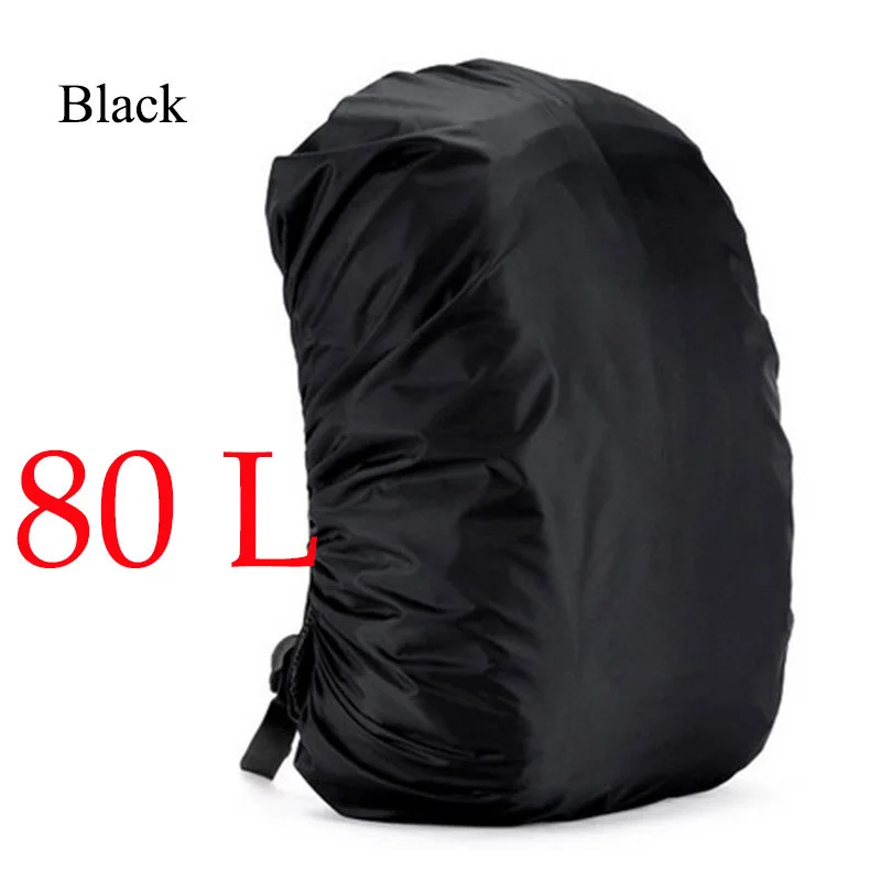 Водонепроницаемая сумка рюкзак дождевик 35-80L mochila походная Дорожная Спортивная сумка Чехлы для альпинизма водонепроницаемая сумка - Цвет: Black 80L