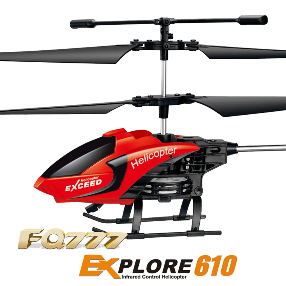 Р/У вертолёты FQ777-610 Drone 6 оси гироскопа Квадрокоптер 2.4 ГГц 3.5CH Дрон 3D