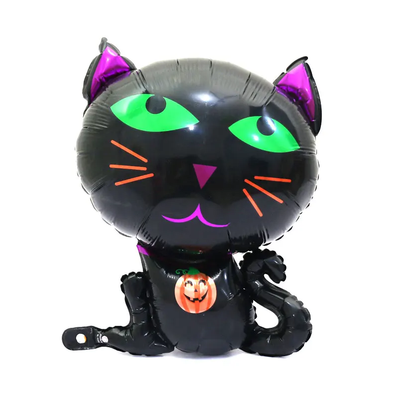 Хит новинка 5 шт. для Хэллоуина кошачий стиль алюминиевые воздушные шары