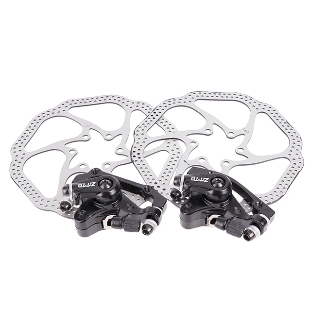 Calipers And Rotors ZTTO MTB велосипедный передний задний тормоз дисковый тормоз для XC горный велосипед механический дисковый тормоз набор с 160 мм роторным тормозным рычагом - Цвет: Calipers And Rotors