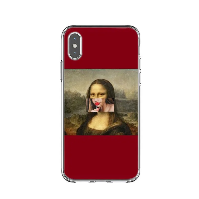 Забавный художественный большой эстетический чехол для iPhone X 5 5S SE 6 6splus 7 8 Plus XR XS