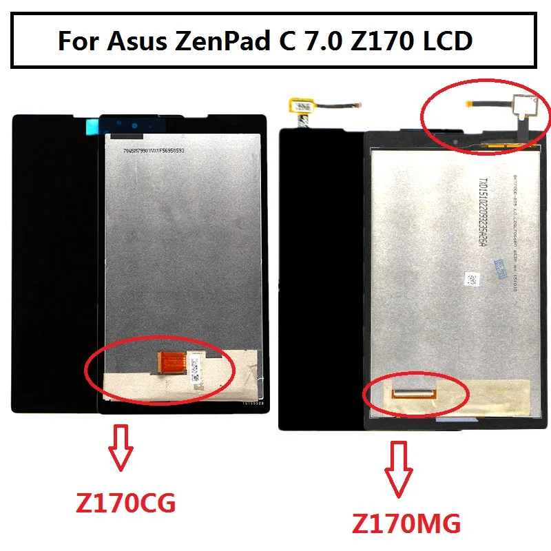 ЖК дисплей и сенсорный экран в сборе для Asus z170 сменная деталь ZenPad C 7 0 Z170 Z170CG Z170MG|lcd