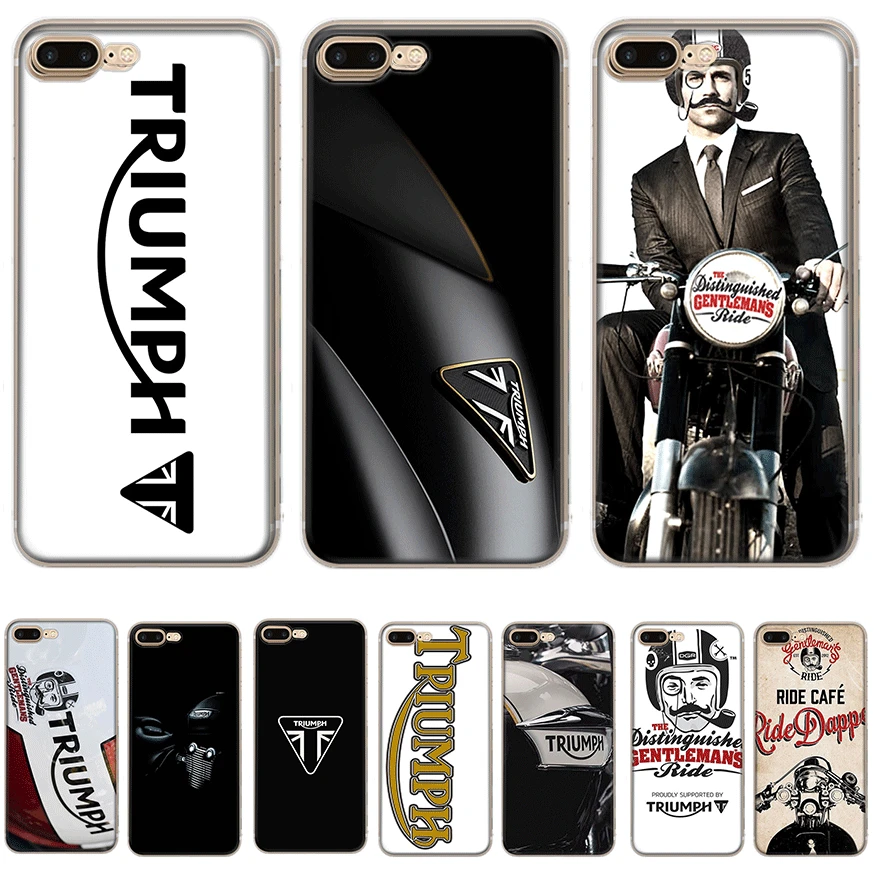 Триумф Мотоцикл мобильный чехол для телефона жесткий iphone 5 5s se 6 6s 7 8 Plus iPhone 11 Pro X XR XS