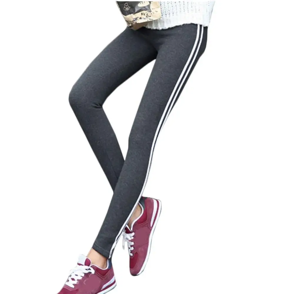 2017 Для женщин леди Activewear черные леггинсы сезон: весна–лето светло-серые брюки