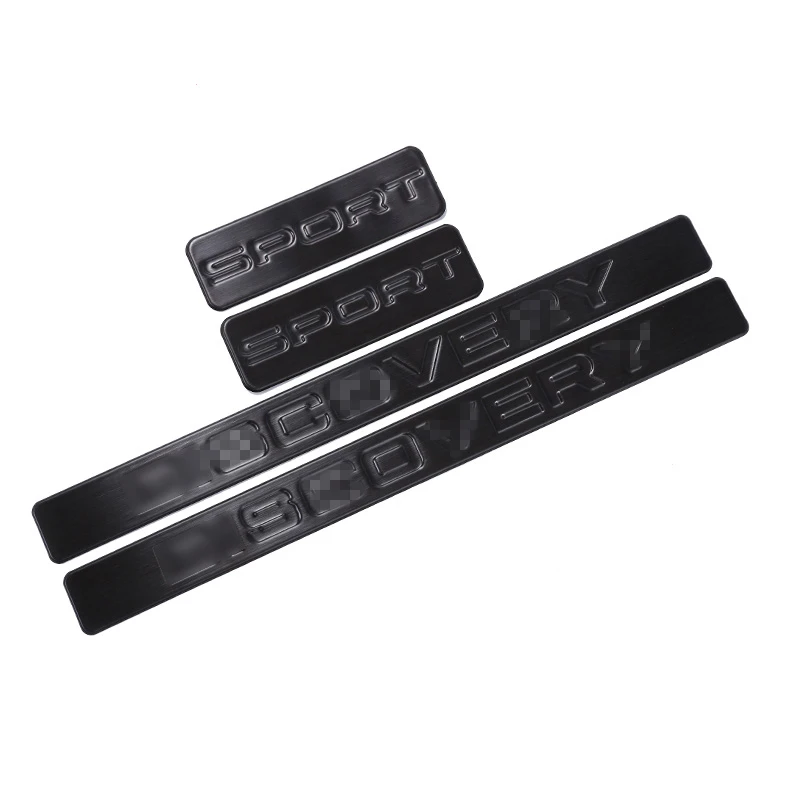 B1 BLACK 4PCS Для LAND ROVER DISCOVERY SPORT- накладка на внутреннюю дверь автомобиля накладка на внутреннюю дверь бампер Защитная Накладка на порог - Название цвета: B1 BLACK 4PCS