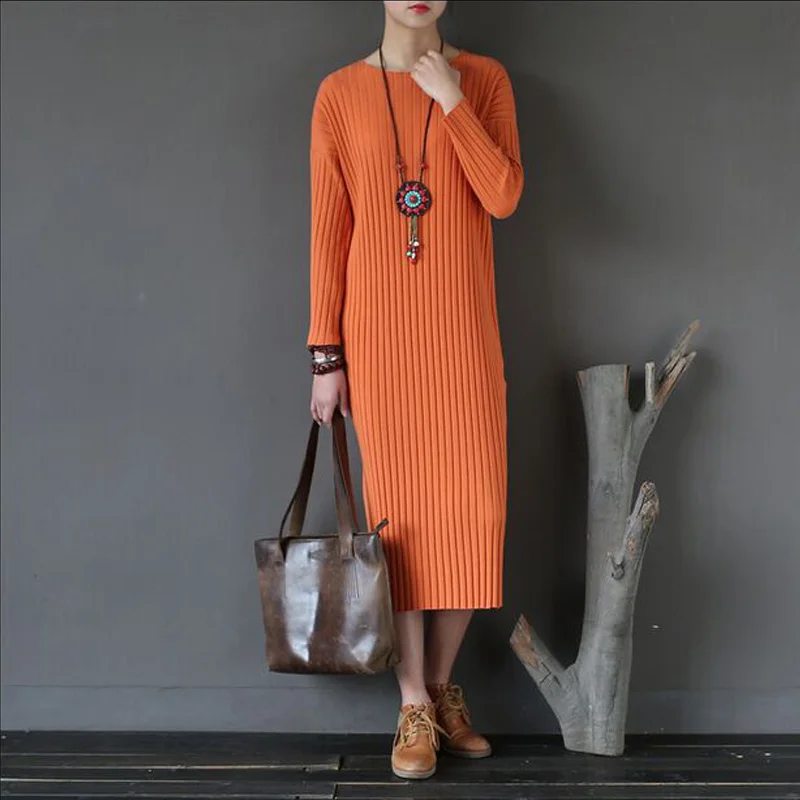 Платье женское модное ретро-платье большого размера на весну и осень | Женская