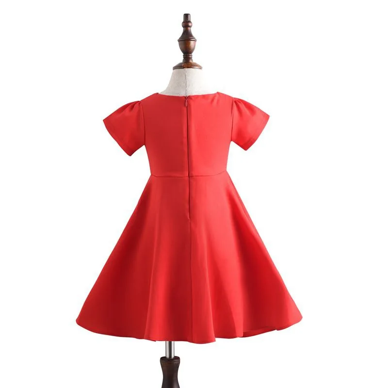 2019 Spring Summer Autumn Sleeveless Girls Dresses Clothes Party Princess Children Short Sleeve Cotton Dress Kids Clothing | Детская