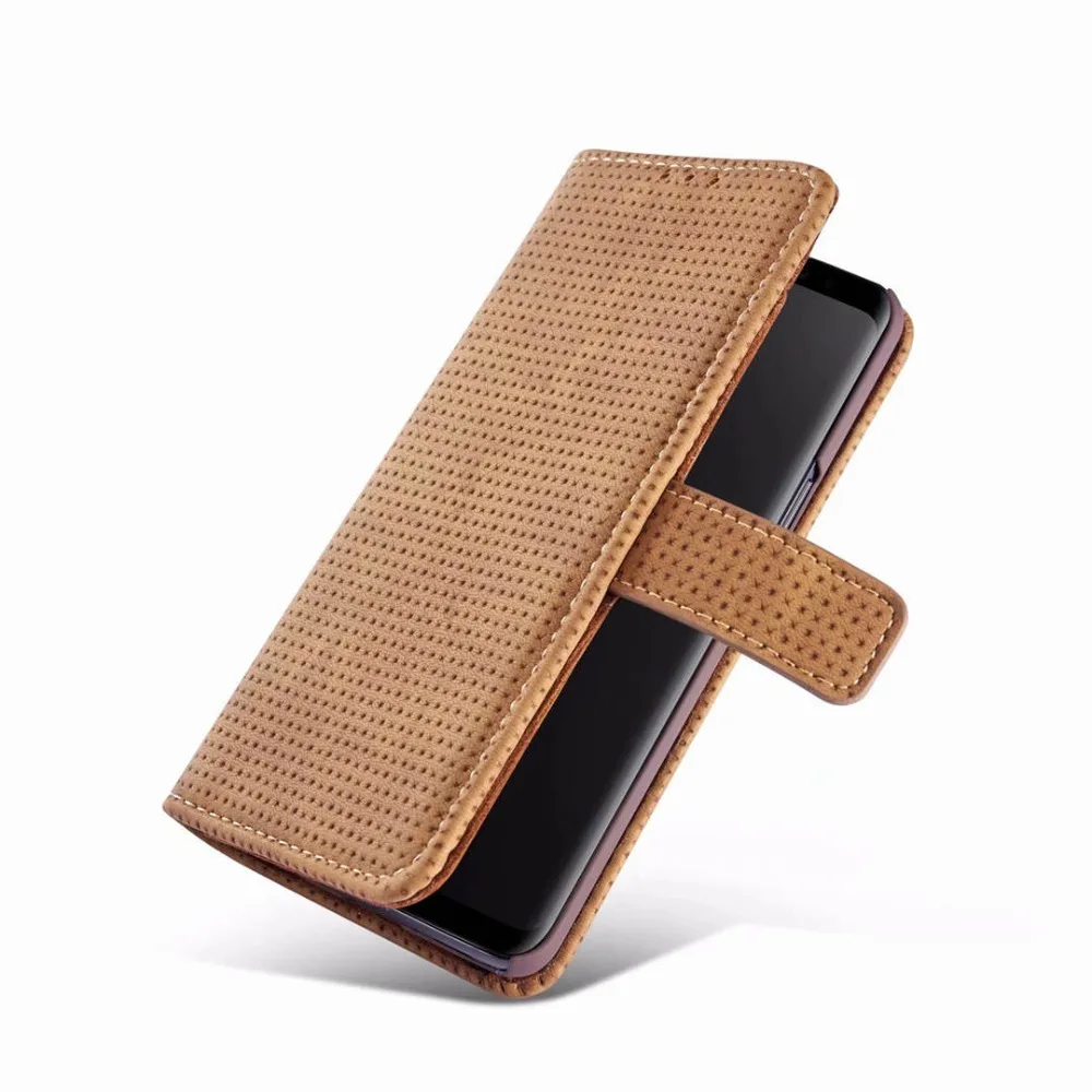 IMIDO кожаный чехол с откидной крышкой для Samsung Galaxy S9 Plus винтажный кошелек