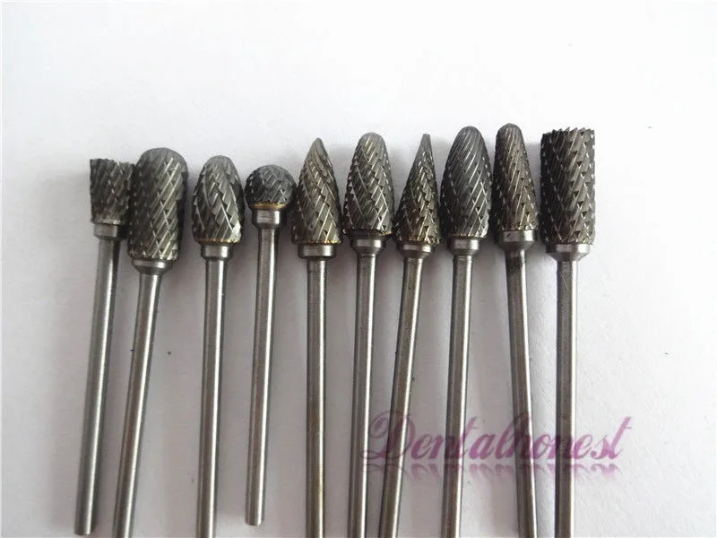 Стоматологические дрели из нитрата вольфрамовой стали 10 шт. стоматологические 2