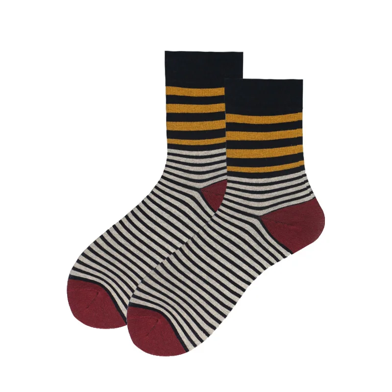 Носки мужские цветные из чесаного хлопка модные уличные смешные носки унисекс