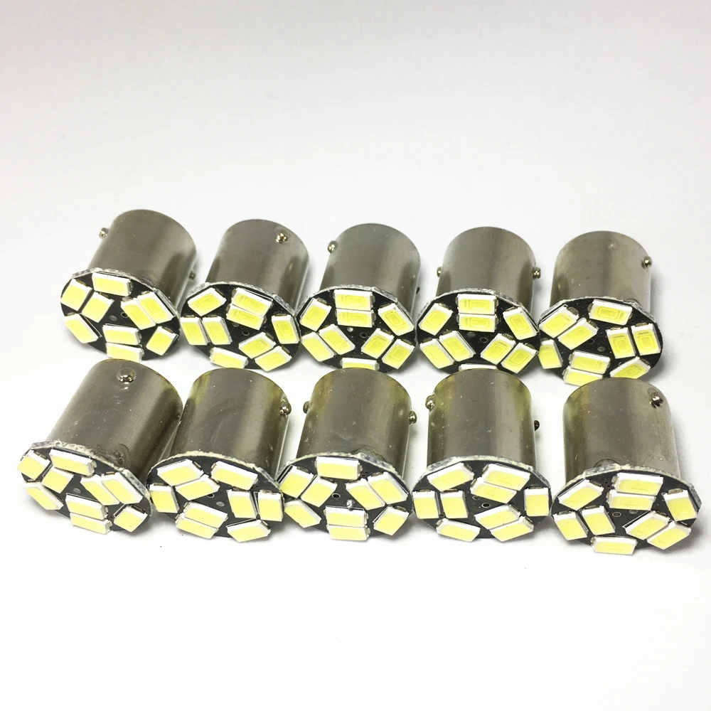 10 шт. 1156 9SMD P21W BA15S светодиодсветодиодный лампы белого красного желтого цветов