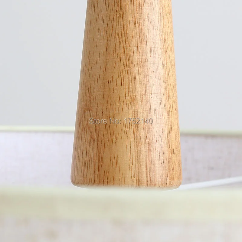 Высококачественные деревянные подвесные светильники с льняным абажуром