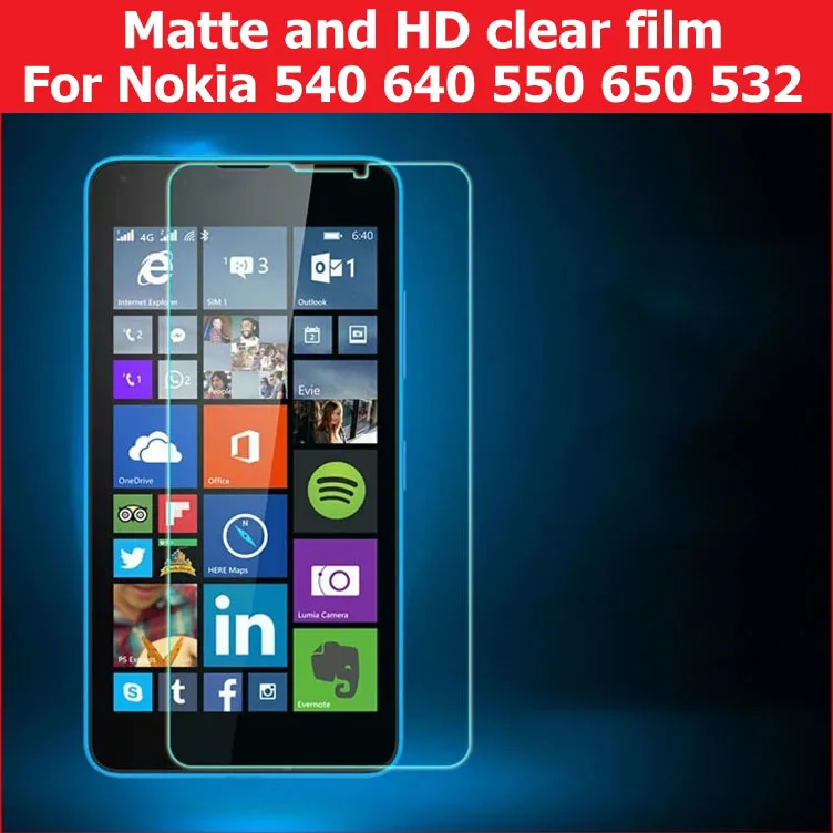 ГОРЯЧАЯ LCD HD прозрачная глянцевая пленка для Microsoft lumia 540 640 532 матовая против