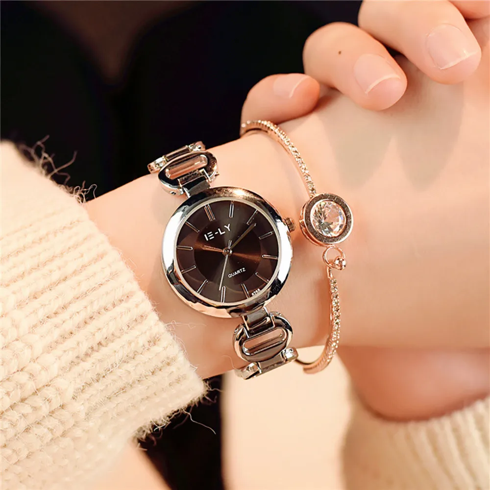 Relogio Feminino Watces женские Модные Кварцевые аналоговые наручные часы из сплава