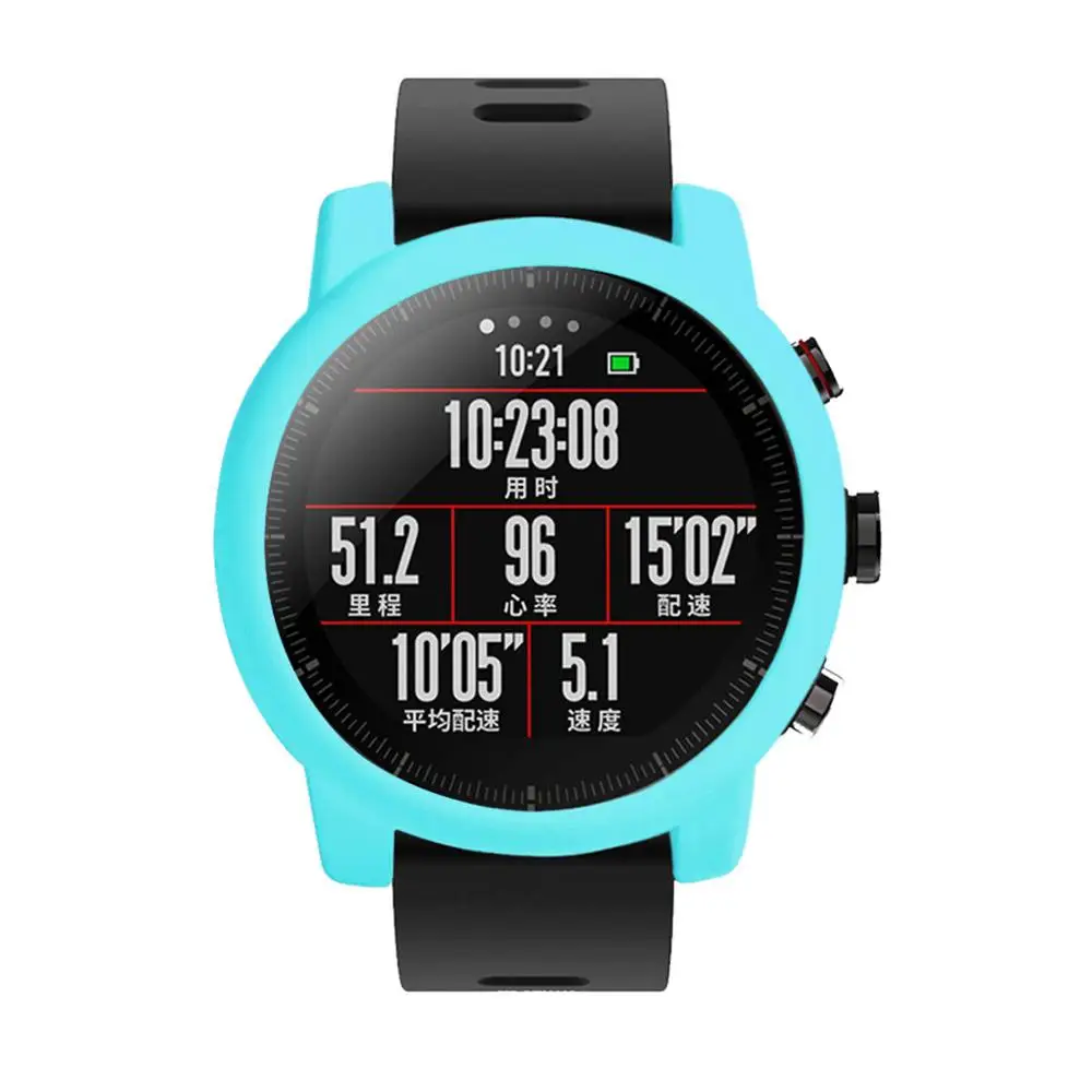 2 Премиум силиконовый защитный чехол для Huami Amazfit Stratos 2/2S полный каркас мягкий чехол Защитная крышка умные часы аксессуары - Цвет: 2