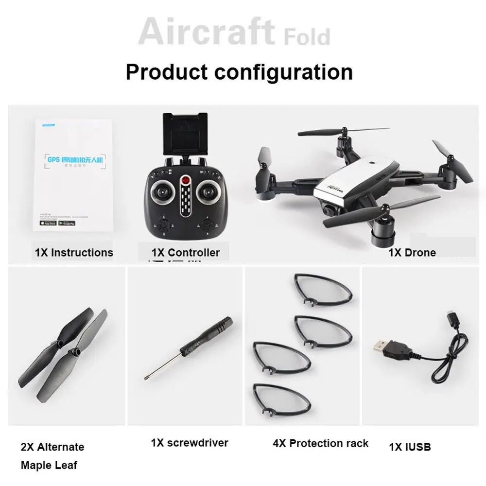 EBOYU LH-X28GWF, двойной gps FPV 2,4G, 4 оси, RC Квадрокоптер, складной Дрон с камерой HD 720 P/1080 P, Wifi, Безголовый режим, Радиоуправляемый Дрон RTF