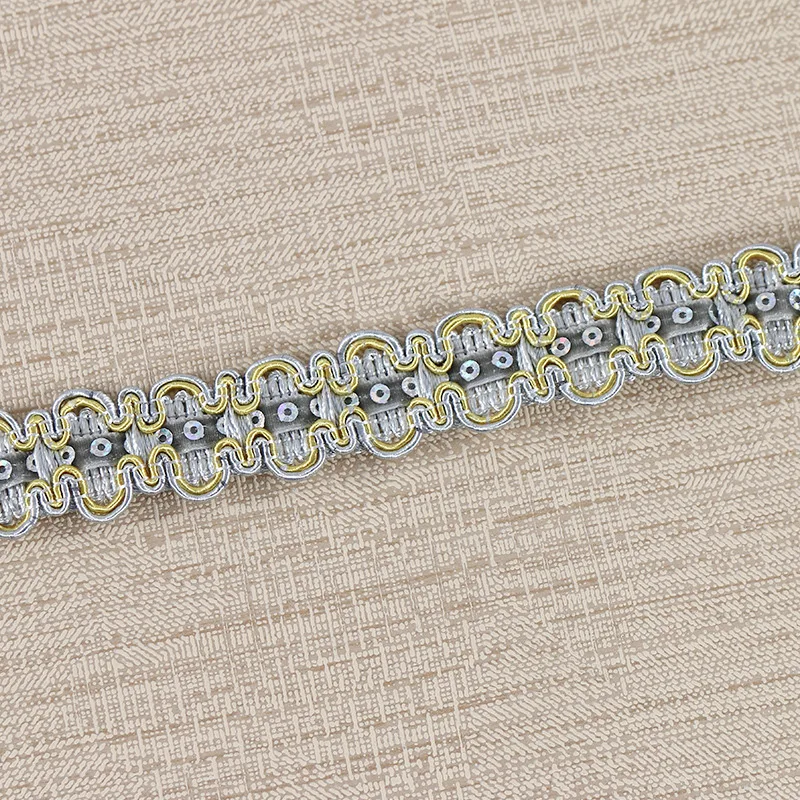 15 м/лот 2 5 см широкие блестящие кружевные занавески с отделкой лампа для одежды